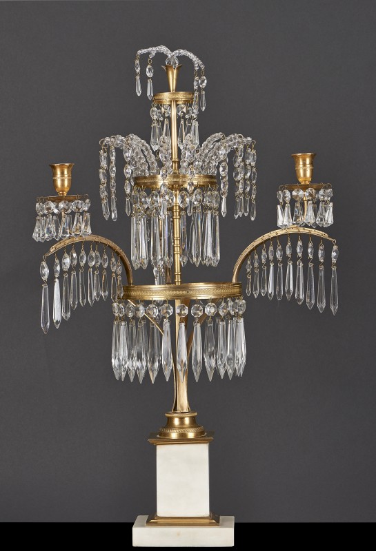Three-sconce candelabra, so-called fountain