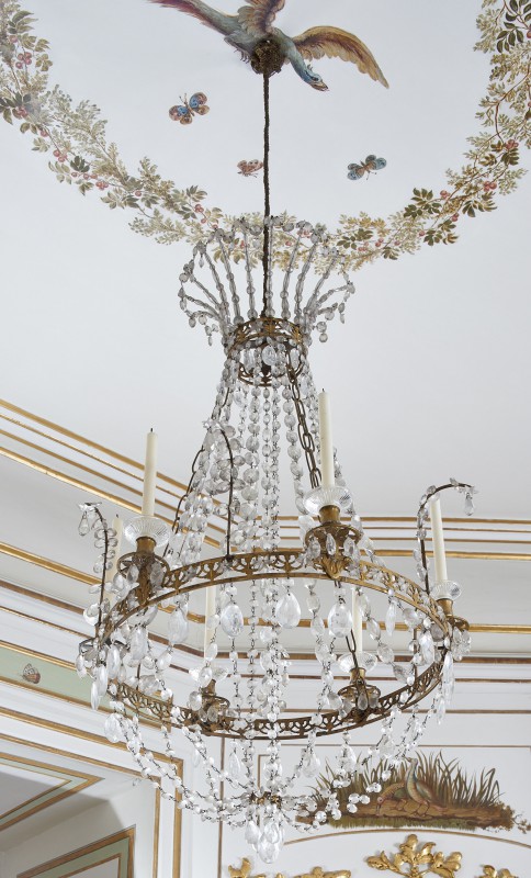 Six-sconce chandelier
