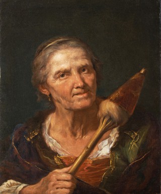 Portrait of an Old Woman with a Spindle - 1