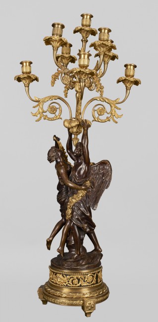 Eight-branch candelabra with figures of Cupid and Psyche - 2