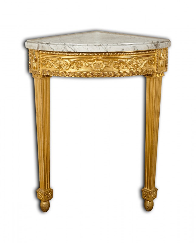 Classicist corner console