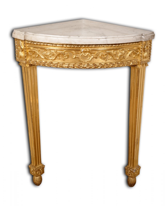 Classicist corner console