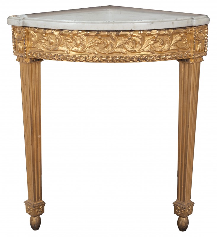 Classicist corner console