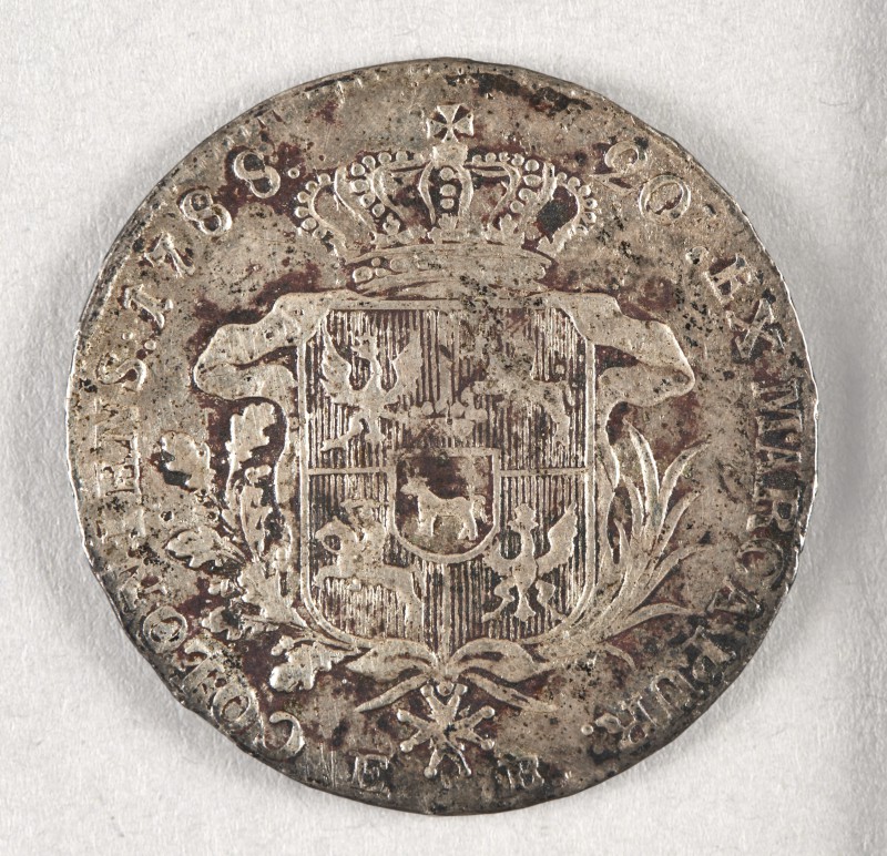 Półtalar koronny z wizerunkiem Stanisława Augusta