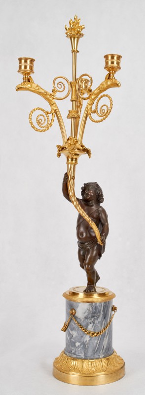 Candlestick with figure of child