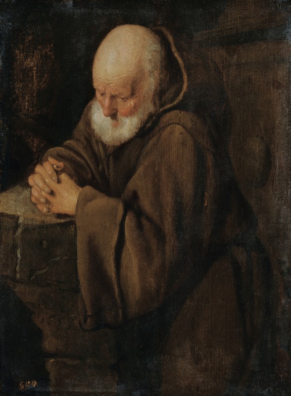 A Hermit Praying