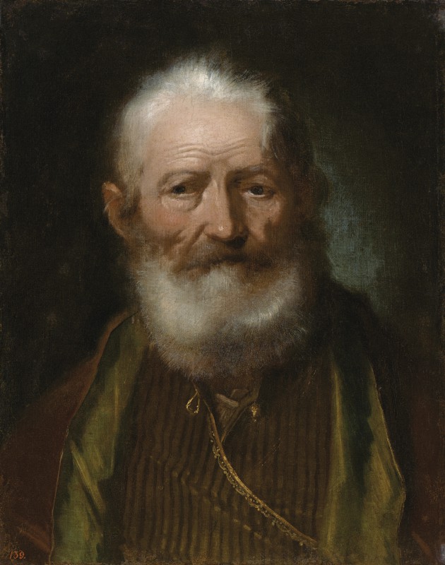 Bust of an Old Man in a Striped Caftan