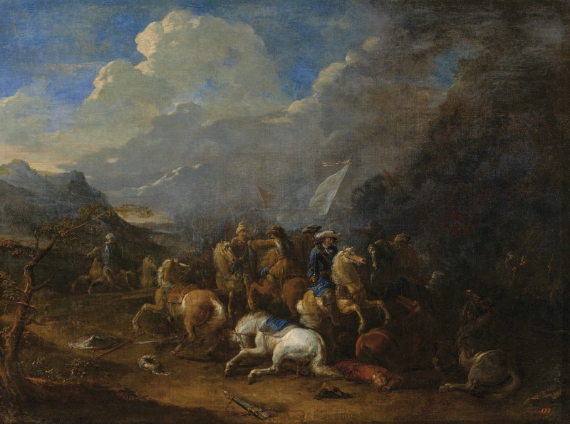Bitwa cesarskiej kawalerii z Turkami