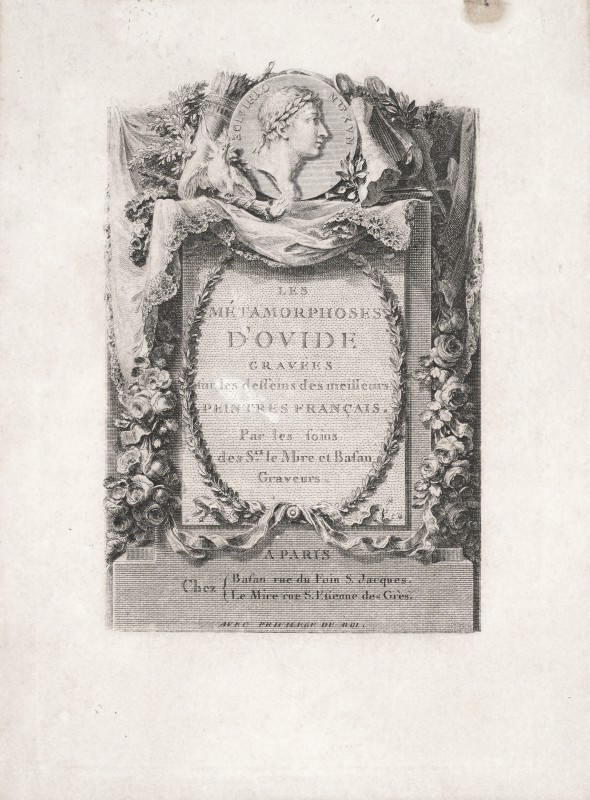 Title Page with Monument in Honour of Ovid. 1767