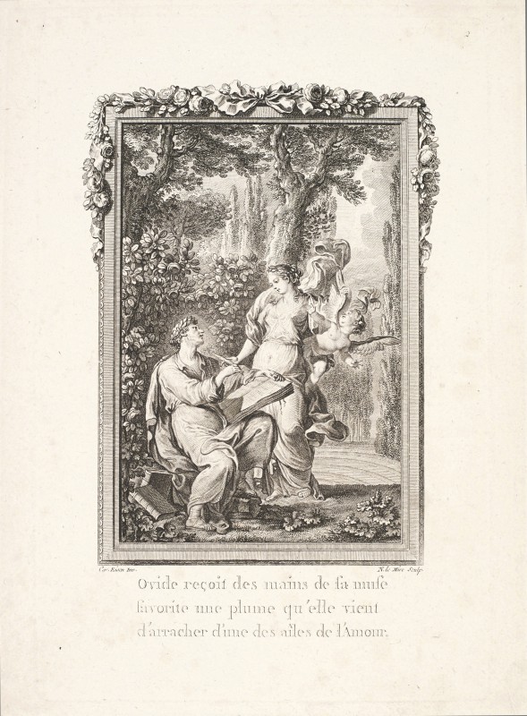 Ovid Receiving a Quill from the Hands of a Muse