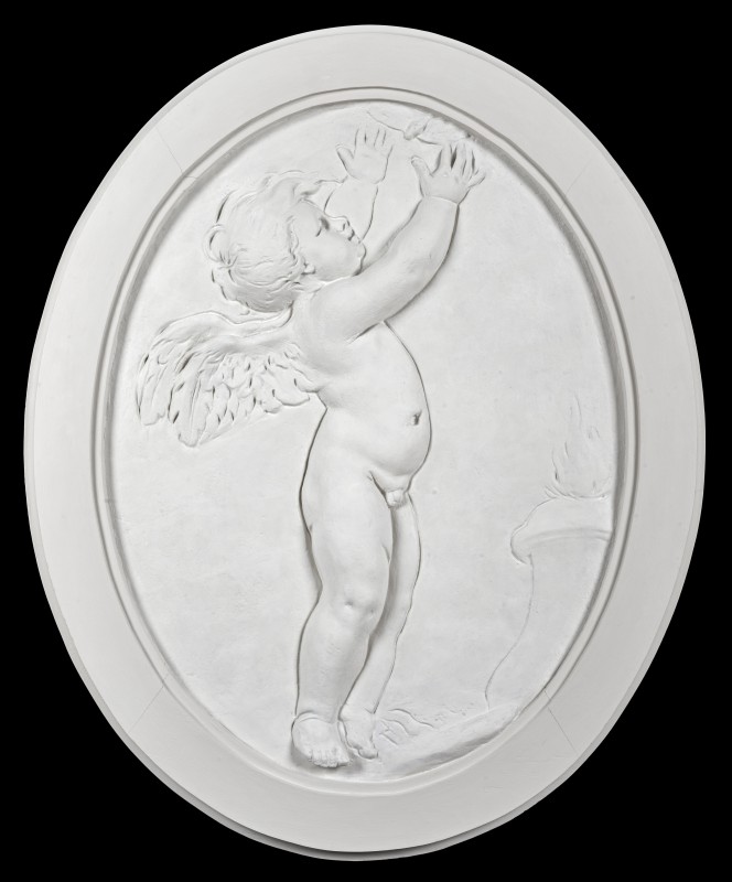 Medalion z przedstawieniem putta z ptaszkiem