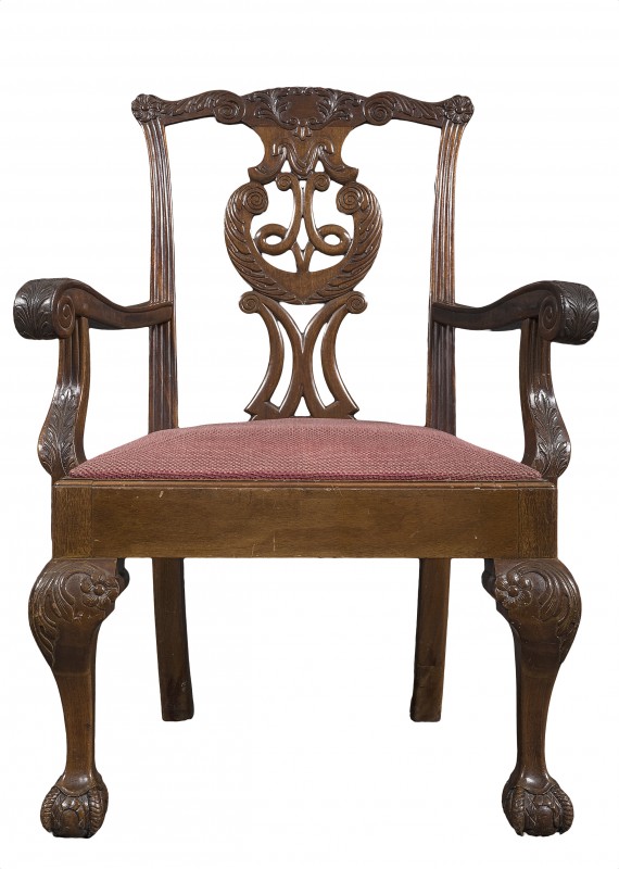 Armchair in the Chippendale style