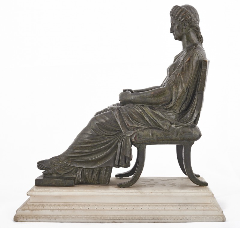 Statuette of the Roman women: Agrippina the Younger (seated)