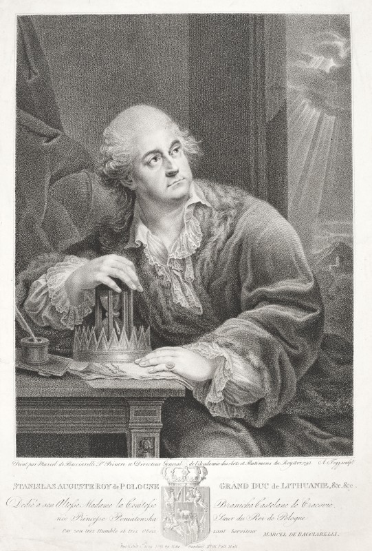 Portret Stanisława Augusta z klepsydrą