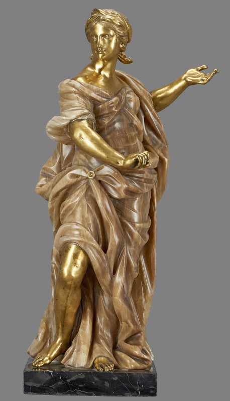 Allegorical statue: Asia in resplendent robes