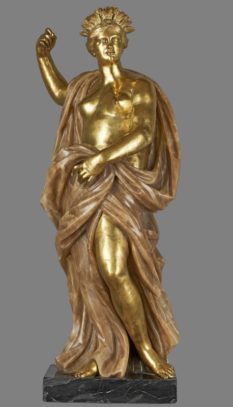 Allegorical statue: America naked