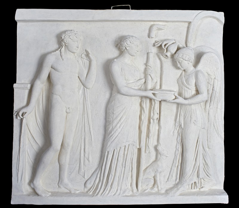 Three men from the procession of the Panathenaic festival. Fragment from the East frieze of the Parthenon