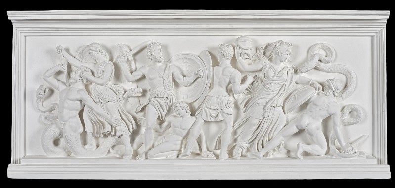 Group of Nyx, Ptolemy, Enyo. Fragment of the of the Pergamon Altar, North frieze 