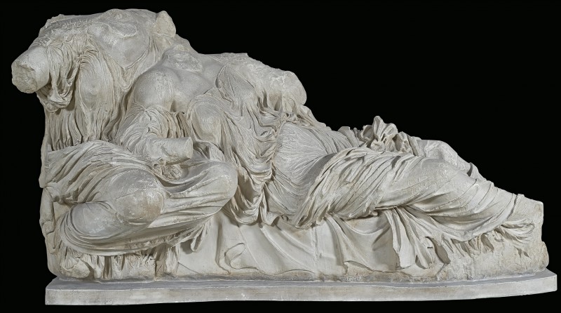 Statue of two female figures from the East pediment of the Parthenon
