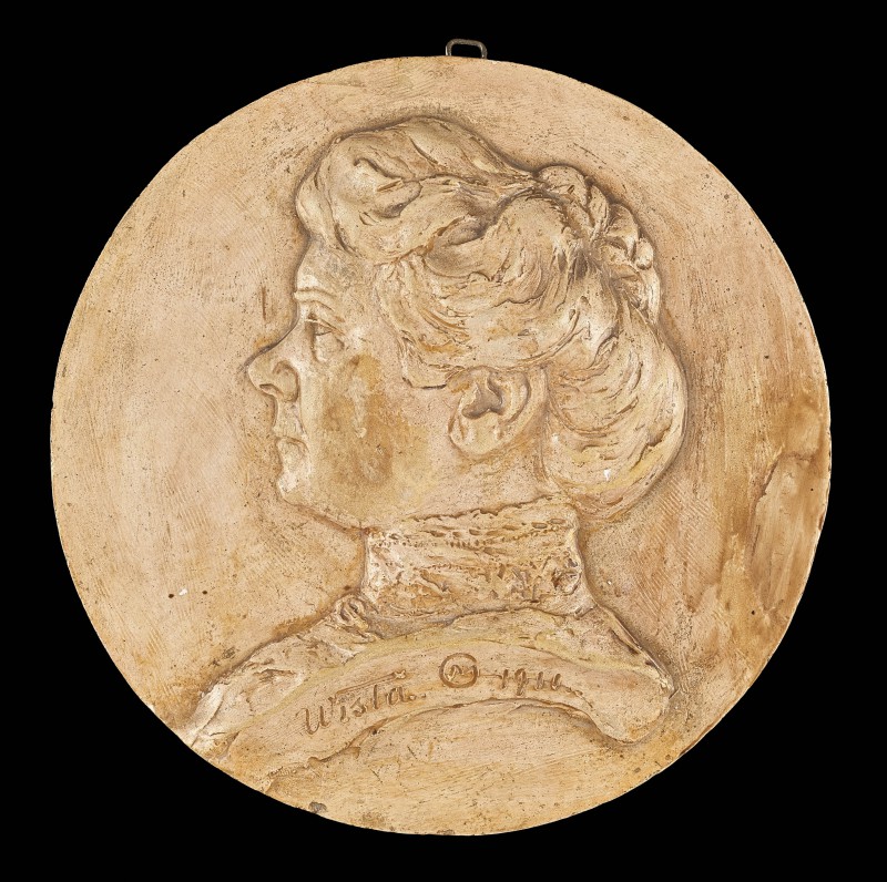 Medalion z profilem Wandy Barszczewskiej