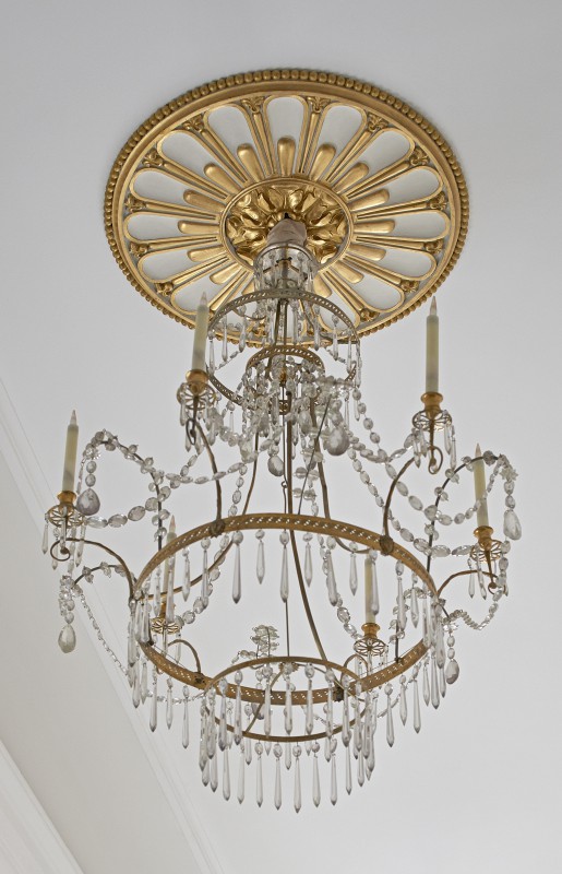 Six-sconce chandelier