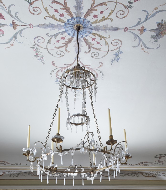 Six-sconce chandelier