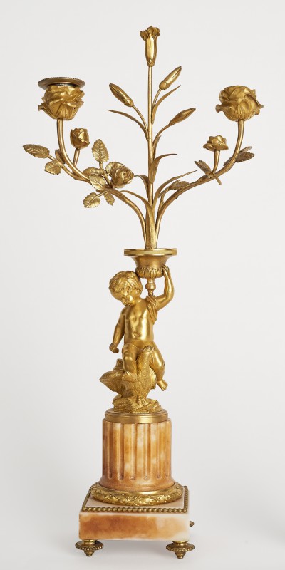 Candlesticks in the form of putto