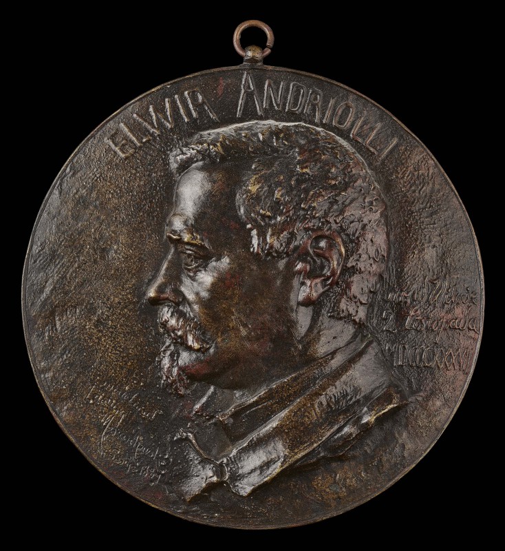 Medallion with Portrait of Michał Elwiro Andriolli