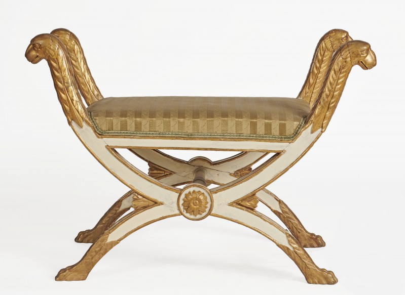 Neoclassical gondola seat