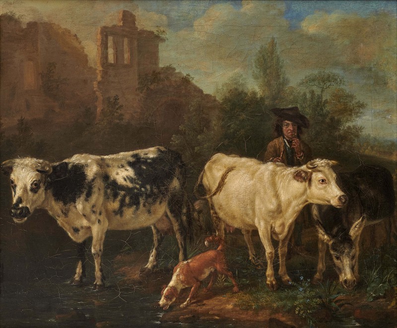 Herdsman with Cattle