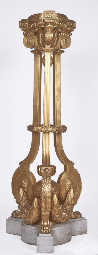 Guéridon in the shape of a lyre - 2