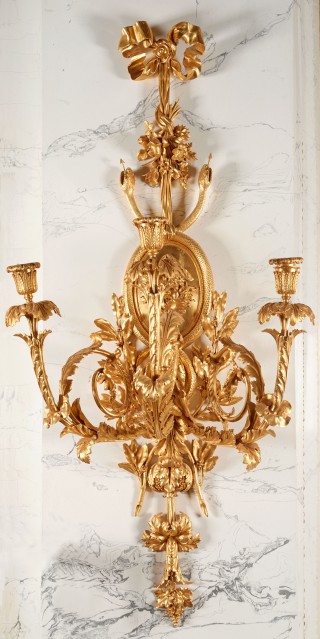 Three-sconce applique with a masque of Medusa - 1