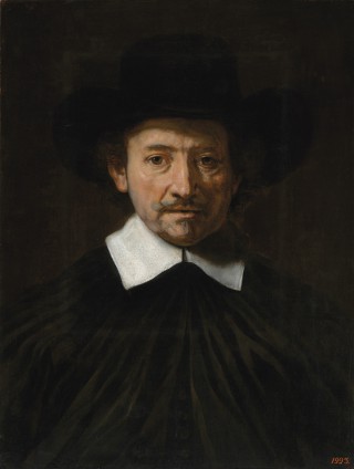 Portret mężczyzny w czarnym kapeluszu - 1