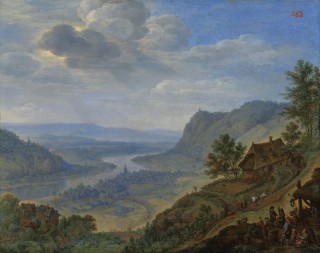 View of Panoramic Rhine Landscape (‘View of The Rhine near Andernach’) - 1