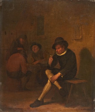 Pipe Smoker in an Inn