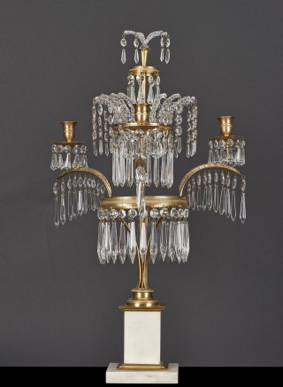 Three-sconce candelabra, so-called fountain - 1