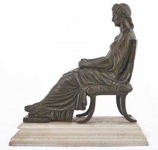 Statuette of the Roman women: Agrippina the Younger (seated) - 1