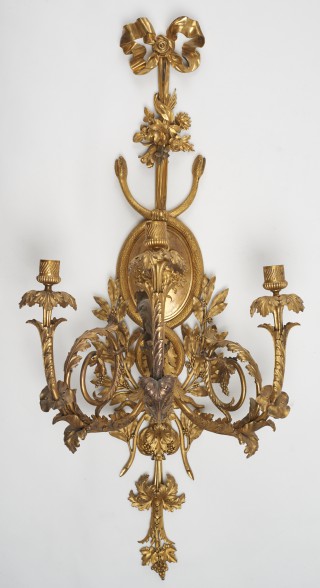 Three-sconce applique with a masque of Medusa - 1