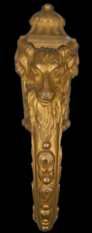 Curtain tie back with motif depicting goats’ head - 2