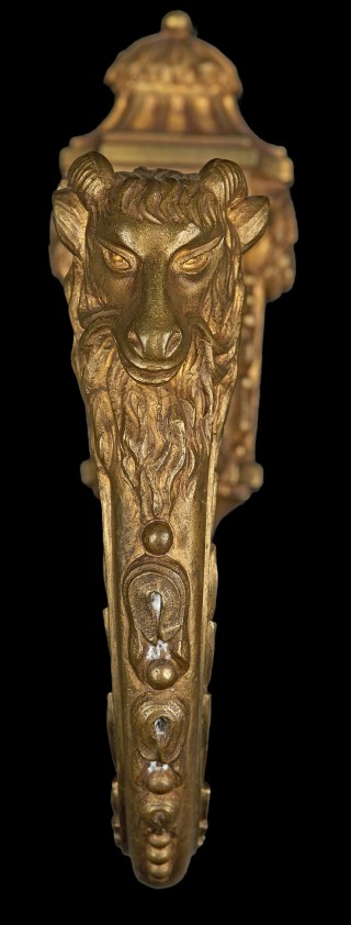 Curtain tie back with motif depicting goats’ head - 2