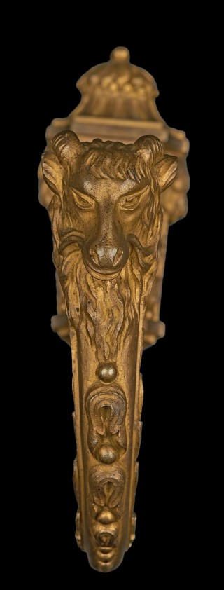 Curtain tie back with motif depicting goats’ head - 2
