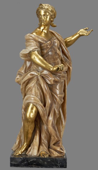 Allegorical statue: Asia in resplendent robes - 1