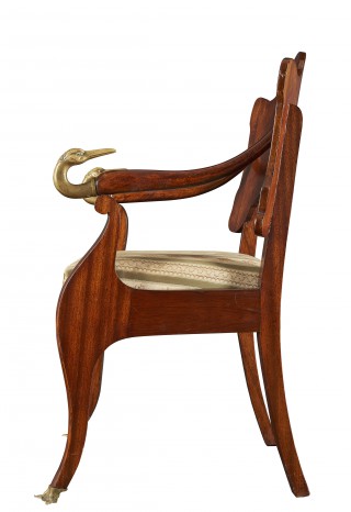 Empire armchair with heron motif - 2