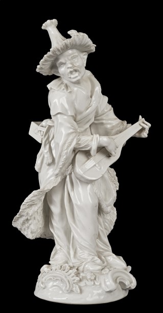 Porcelain figurine of Chinese musician: Malabar Man - 1