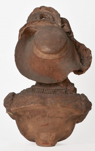 Bust of a Woman in Hat with Plume - 3