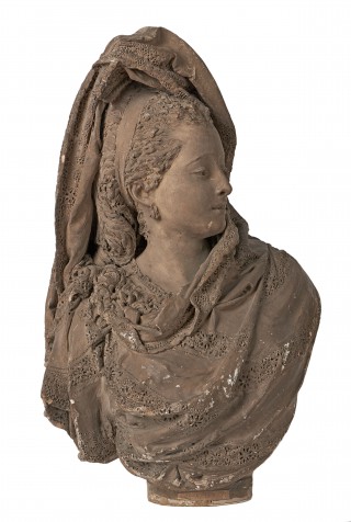 Bust of a Woman in Shawl - 1