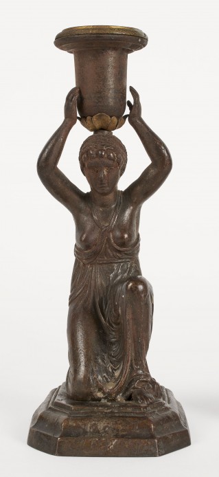 Candlestick with kneeling caryatid - 1