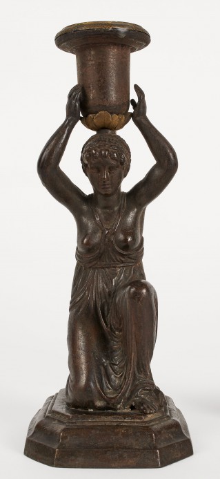 Candlestick with kneeling caryatid - 1