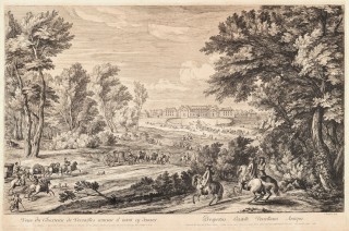 View of the Former Palace of Versailles from the Entrance