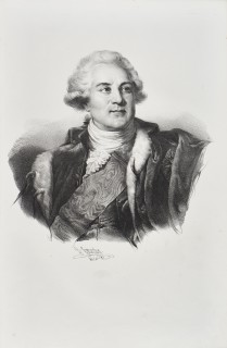 Henri Grevedon, Portret króla Stanisława Augusta, litografia, 1826 rok 